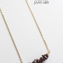 January Natural Gemstone Birthstone Necklace