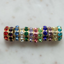  Paperclip Birthstone Charm Necklace