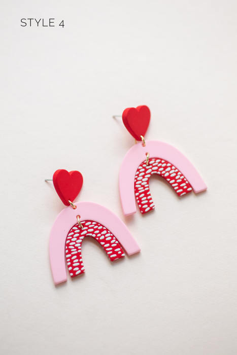 Fun Heart Earrings Collection