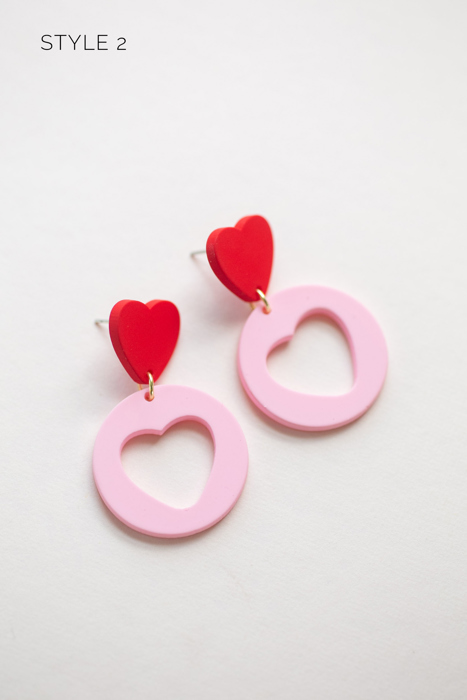 Fun Heart Earrings Collection