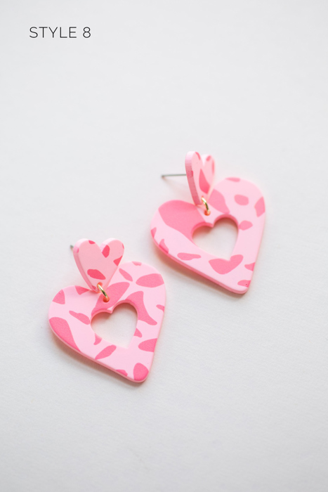 Fun Heart Earrings Collection