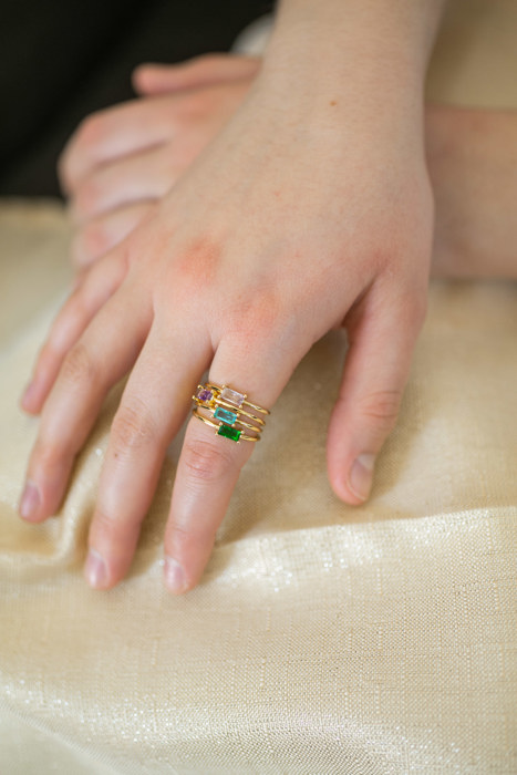 Baguette Birthstone Ring