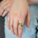  Baguette Birthstone Ring