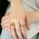  Baguette Birthstone Ring