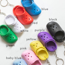 Baby Blue Colorful Clog Keychain