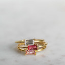  Baguette Birthstone Ring