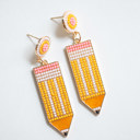 Style 1 Back to School Beaded Teacher Earrings | Teacher Gifts