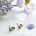  Birthstone Stud Earrings