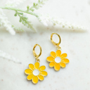 Style 2 Daisy Huggie Hoop Earrings