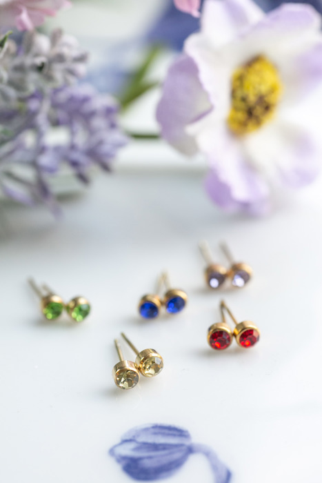 Birthstone Stud Earrings