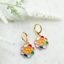 Style 6 Daisy Huggie Hoop Earrings