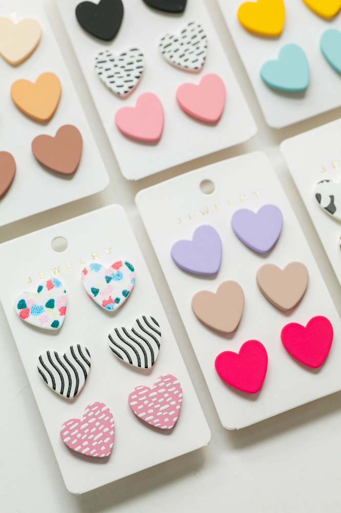 Heart Stud Earring Sets