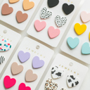  Heart Stud Earring Sets