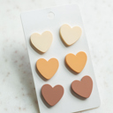 Set 1 Heart Stud Earring Sets