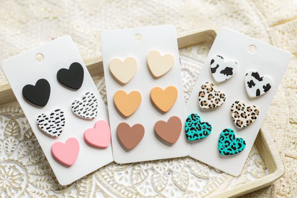 Heart Stud Earring Sets