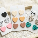  Heart Stud Earring Sets