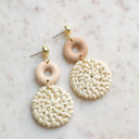 Style 6 Boho Rattan Summer Earrings