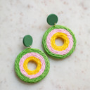 Style 8 Boho Rattan Summer Earrings