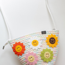 White Flower Crossbody Purse