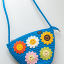 Blue Flower Crossbody Purse