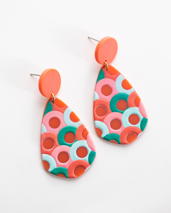 Colorful Boho Tropical Summer Earrings