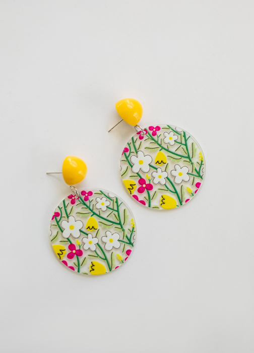 Colorful Spring Earrings | Floral Earrings