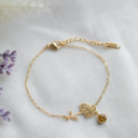 November Birthstone and Birth Flower Bracelet