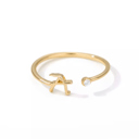 A Gold Initial Letter Ring