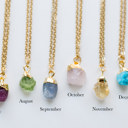 July Natural Gemstone Birthstone Necklace