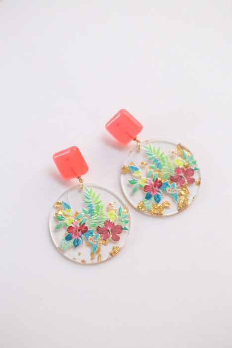 Colorful Boho Tropical Summer Earrings