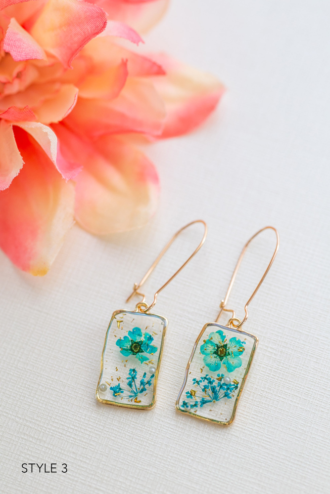 Pressed Flower Earrings