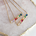 Style 1 Colorful Rainbow CZ Rhinestone Necklace
