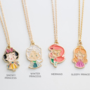 Mermaid Princess Charm Necklace