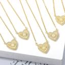  Initial Letter Heart Necklace