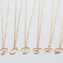 A Cursive Initial Letter Necklace