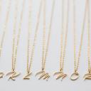 I Cursive Initial Letter Necklace