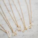  Cursive Initial Letter Necklace