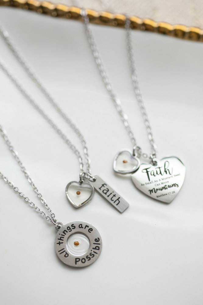 Mustard Seed Faith Necklaces