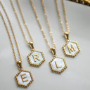  Minimalist Initial Letter Necklace