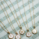  Minimalist Initial Letter Necklace