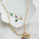  Personalized Birthstone Charm Necklace