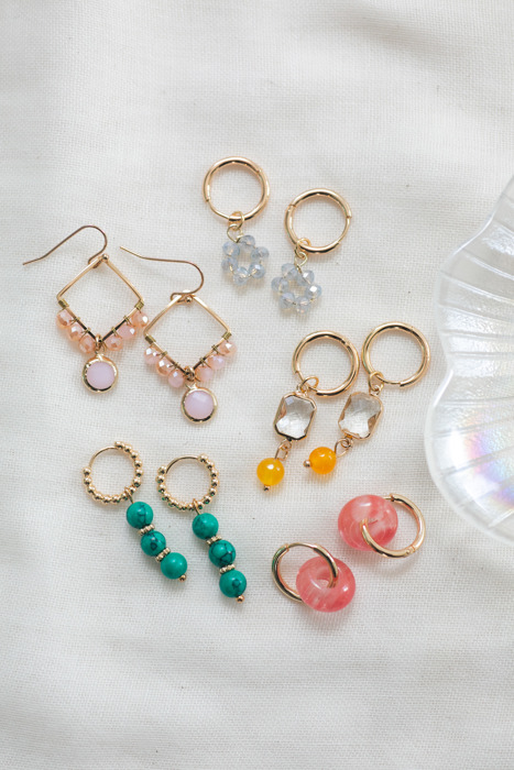Summer Beaded Hoop Earring Collection