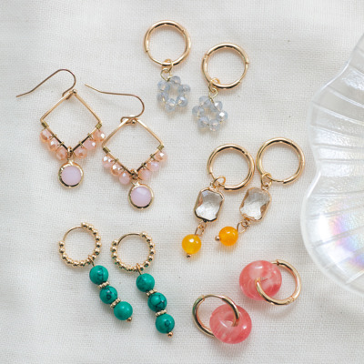 Summer Beaded Hoop Earring Collection
