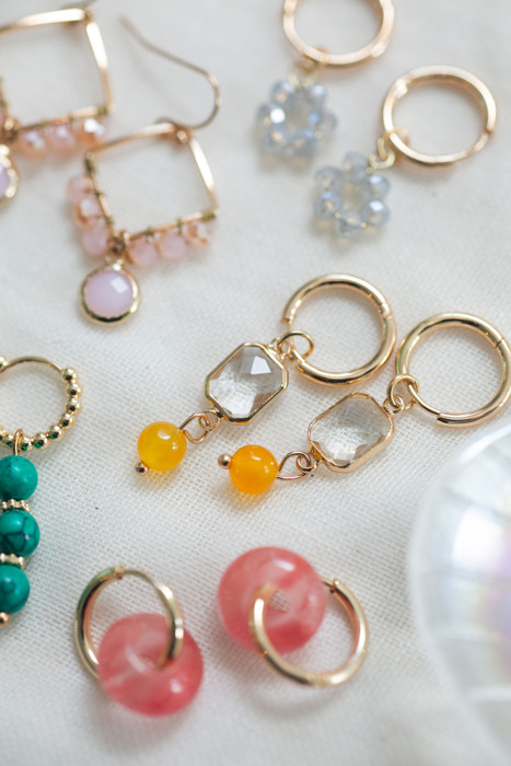 Summer Beaded Hoop Earring Collection