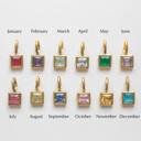  Personalized Birthstone Charm Necklace