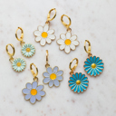  Daisy Huggie Hoop Earrings