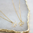  Cursive Initial Letter Necklace