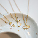  Cursive Initial Letter Necklace