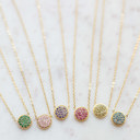  Pave Birthstone Necklace