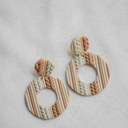 Style 4 Knit Patterned Clay Earrings